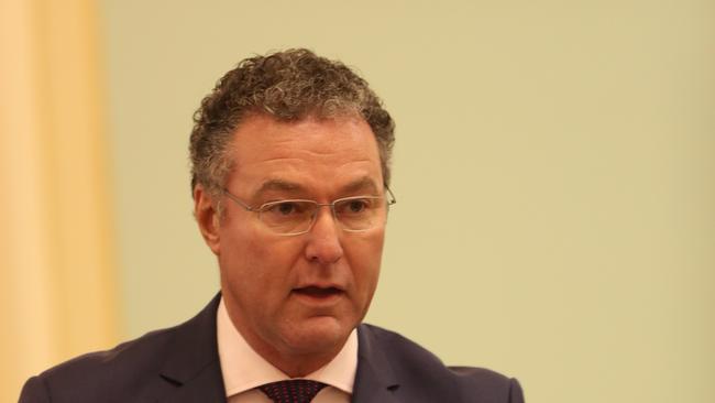 John-Paul Langbroek in State Parliament. Picture: Annette Dew