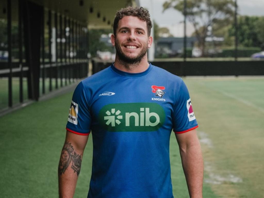 Newcastle Knights recruit Adam Elliott. Picture: Newcastle Knights