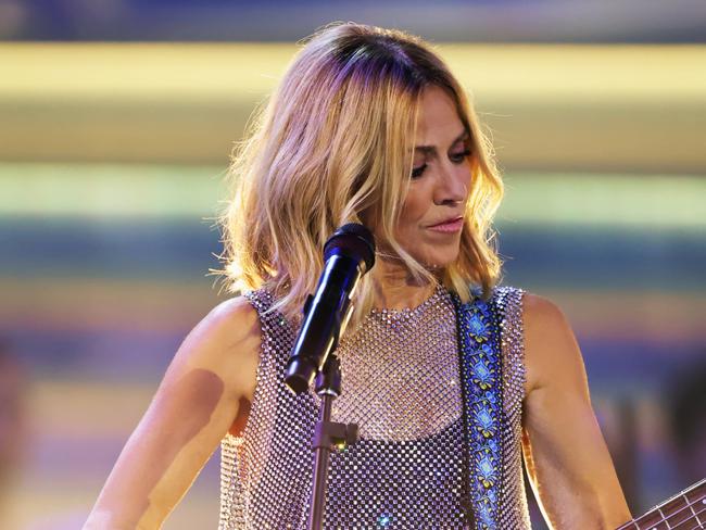 Sheryl Crow performs onstage during the Grammys. Picture: Getty Images