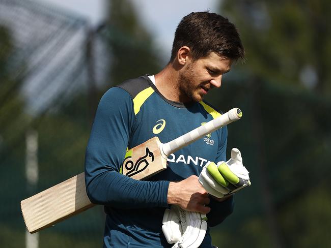 BIRMINGHAM, ENGLAND - JULY 29: Tim Paine of Australia bats during the Australia Nets Session at Edgbaston on July 29, 2019 in Birmingham, England. (Photo by Ryan Pierse/Getty Images)