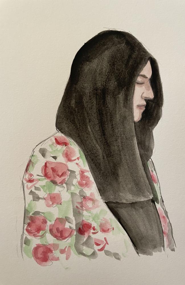 Sukhdeep Kaur, the wife of Rajwinder Singh. Illustration: Julie Haysom.