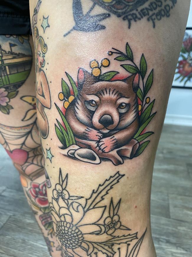 MP Andy Meddick’s wombat tattoo.