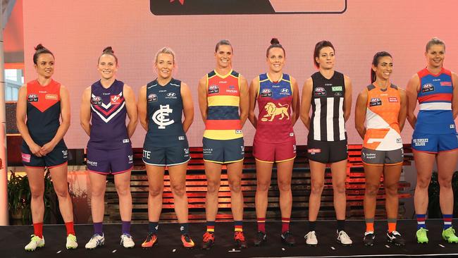 AFLW Season Launch and skippers Picture: Wayne Ludbey