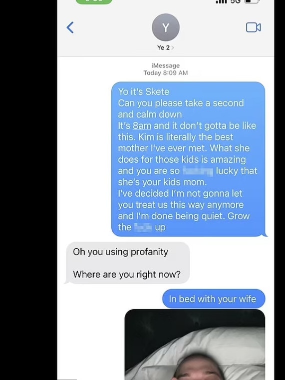 Pete texted Kanye after his Instagram activity. Picture: Dave Sirus/Instagram