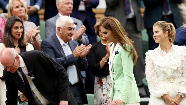 Ms Zaghari-Ratcliffe watches the Princess of Wales take her seat. Picture: Clive Brunskill/Getty Images