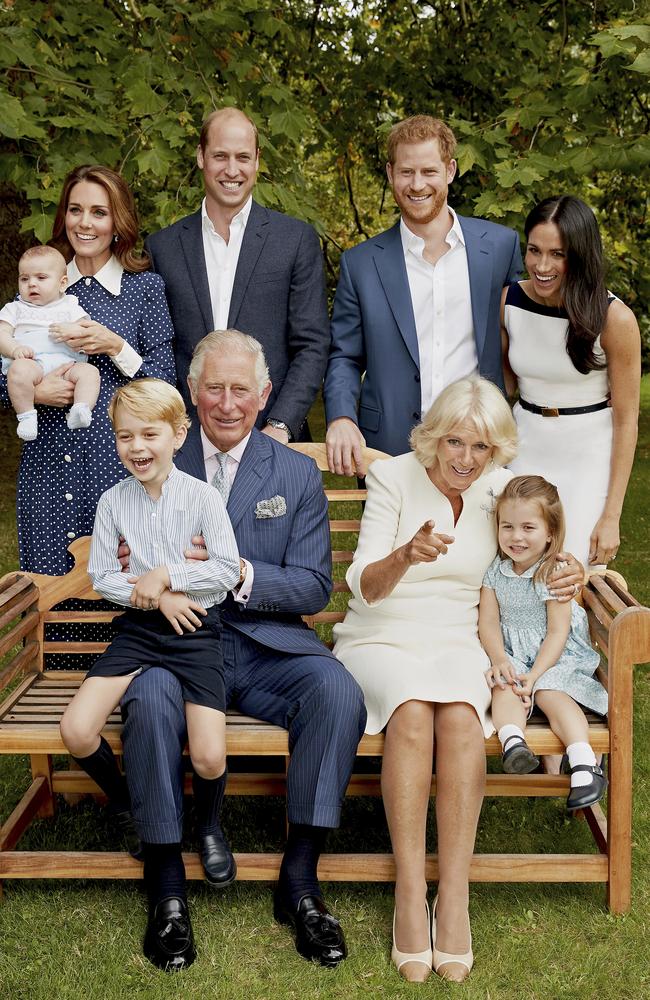 All smiles for an official family portrait. Picture: Chris Jackson