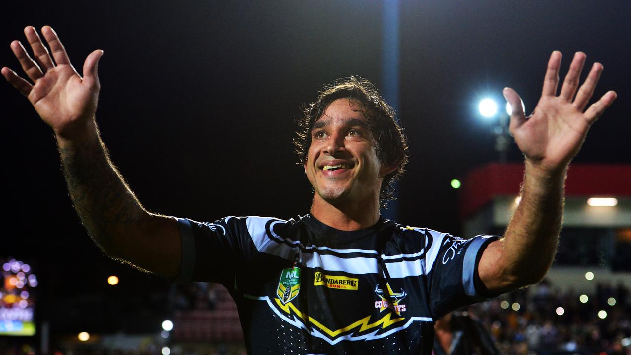 Cowboys legend Johnathan Thurston will play his last ever NRL game on Saturday. Picture: Zak Simmonds