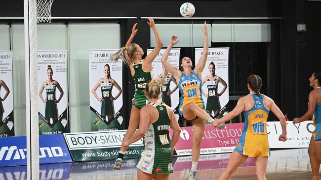 All the action from Netball Queensland’s Sapphire Series’ game of the week will be live streamed by The Courier-Mail. Picture: Ipswich Jets Media