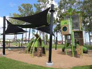 A playground at the Pimpama Sports Hub. Picture: Glenn Hampson.