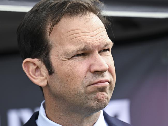 CANBERRA, AUSTRALIA, NewsWire Photos. FEBRUARY 6, 2024: Senator Matt Canavan attends The National Rally Against Reckless Renewables at Parliament House in Canberra. Picture: NCA NewsWire / Martin Ollman