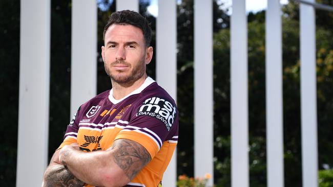 Darius Boyd of the Brisbane Broncos poses for a photo during the NRL Finals series launch in Sydney, Monday, September 9, 2019. (AAP Image/Joel Carrett) NO ARCHIVING