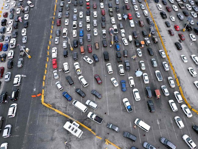 The Mexican side of the US-Mexico border in Tijuana, Baja Caifornia state. The US will allow entry to foreign travellers who are fully vaccinated against Covid-19, by land and air. Picture: AFP