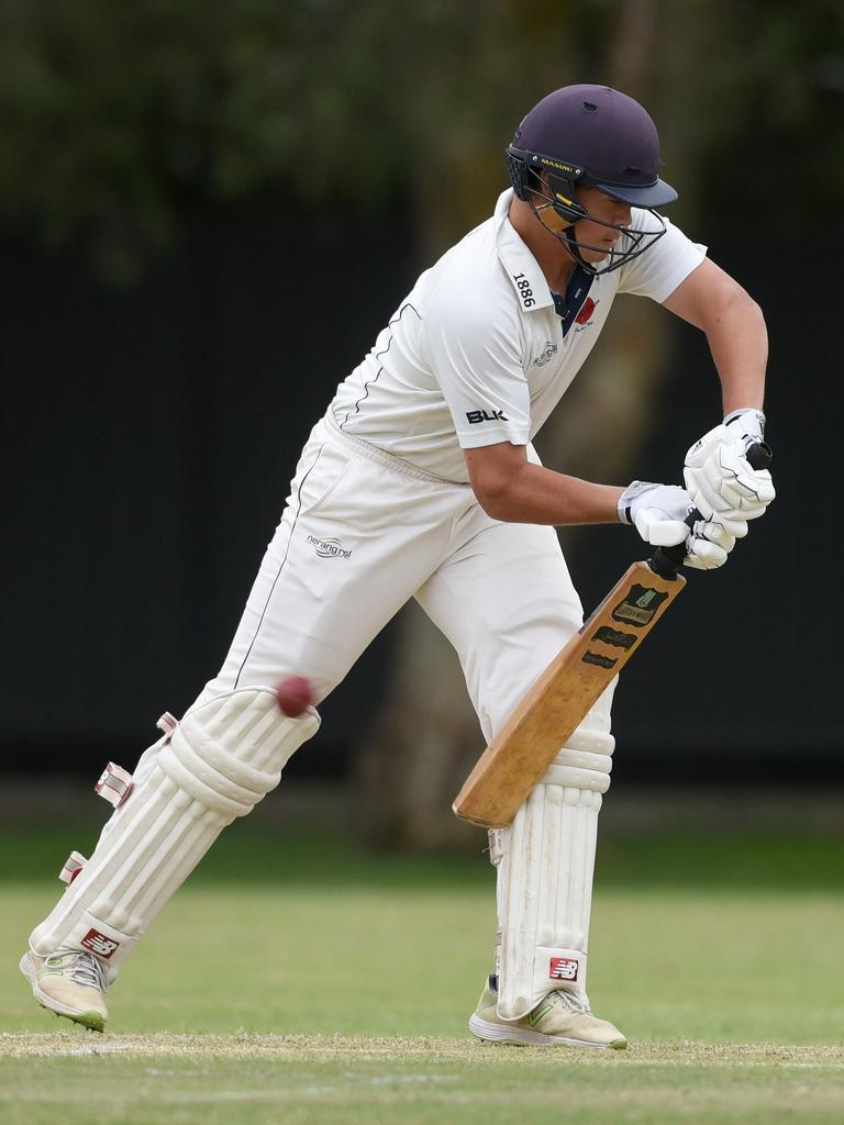 Kookaburra Cup cricket - Queens vs. Mudgeeraba Nerang at Greg Chaplin Oval, Southport. Mudgeeraba batsman Brad Munro. (Photos/Steve Holland)