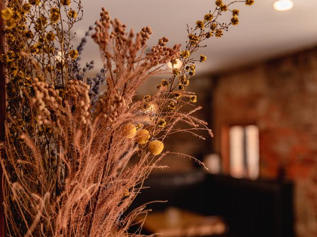 Rustic flower decor at La Sardina Loca. Picture: Linda Higginson