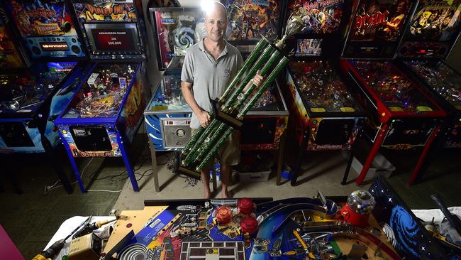 Alligator Creek's Rob Milla has won the title of the Australian pinball champion for 2020. PICTURE: MATT TAYLOR.