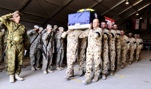 Ramp ceremony for fallen digger | The Courier Mail