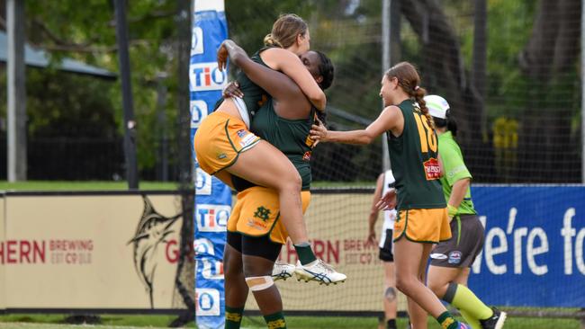 St Mary’s have been one of the stronger sides of the 2022-23 women’s comp. Picture: Tymunna Clements / AFLNT Media.