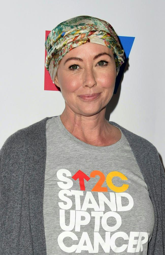 Shannen Doherty attends the Stand Up To Cancer (SU2C) event, at the Walt Disney Concert Hall in Los Angeles, California on September 9, 2016. Picture: AFP