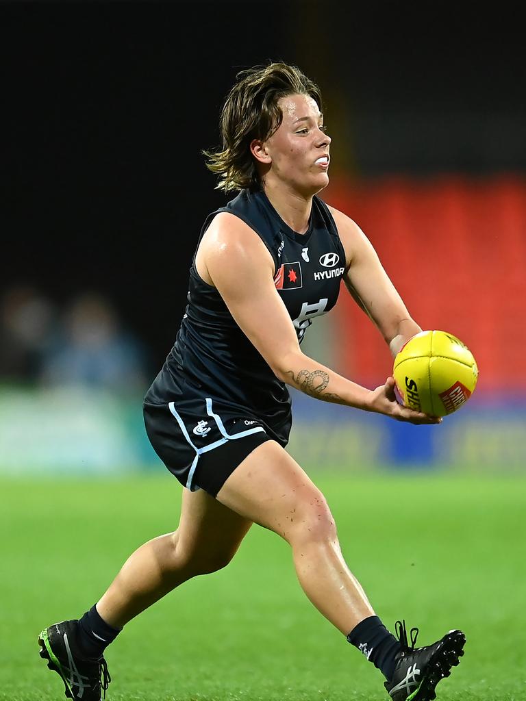 The program wasn’t given the same attention as the men. (Photo by Albert Perez/AFL Photos via Getty Images)