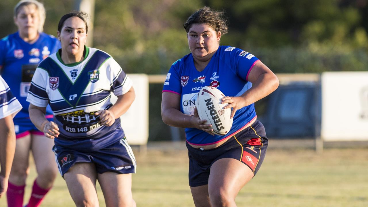 Kiara Taylor of Newtown against Brothers. Picture: Kevin Farmer