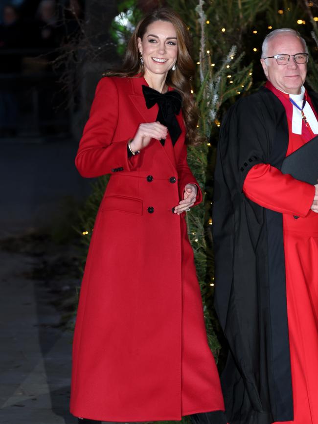 She arrived ahead of the rest of the royal family and the Middletons. Picture: Chris Jackson/Getty Images