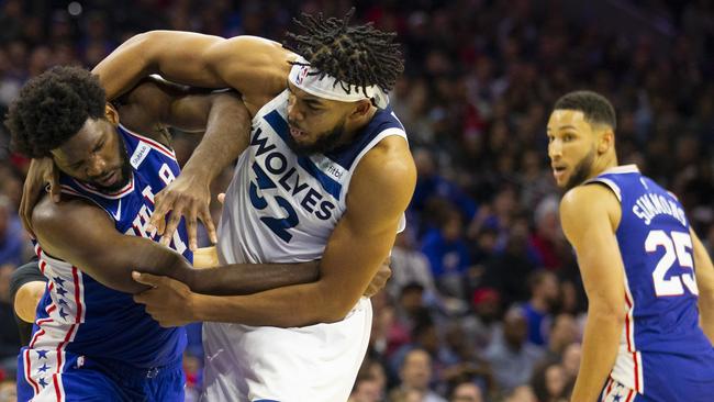 Ben Simmons watches on. Picture: Getty Images