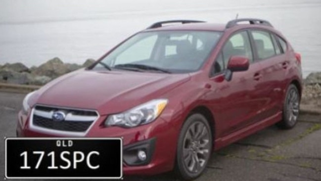 Missing man  James McCarthy 's red 2012 Subaru Impreza