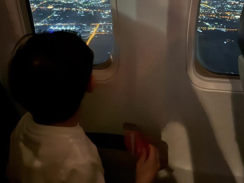 The haunting final photo of a three-year-old boy on board a plane before he died in the crash. Picture: Instagram