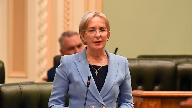 Queensland LNP Member for Mudgeeraba Ros Bates at Parliament. (AAP Image/Dan Peled)