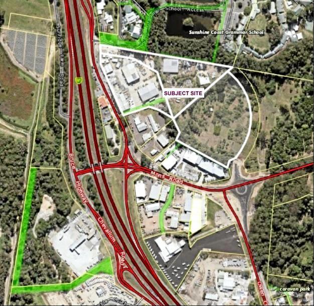 A quiet Sunshine Coast suburb could be transformed with a development application lodged for a new shopping precinct , including a supermarket, indoor sports centre and food and drink outlet.