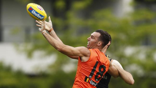 Jon Ceglar has become Hawthorn’s No. 1 ruckman with Ben McEvoy playing in defence.