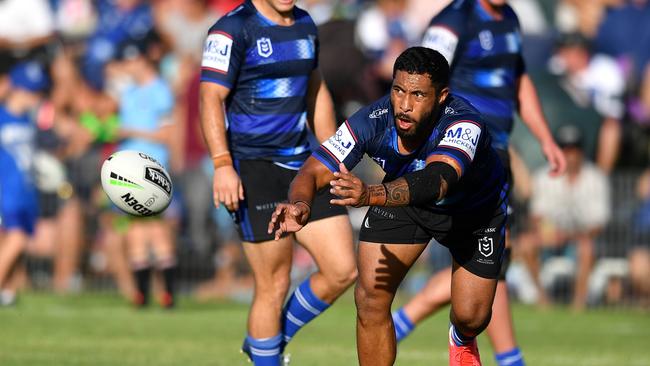 Canterbury hooker Sione Katoa is the only Bulldogs player to not have the vaccination. Picture: Gregg Porteous, NRL Photos.