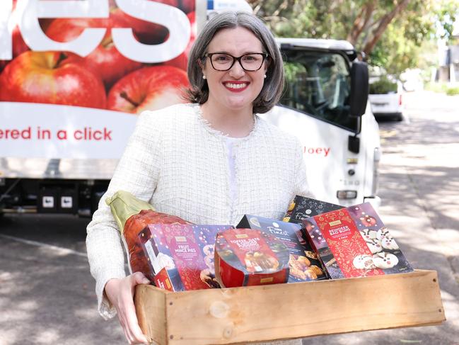 SYDNEY, AUSTRALIA - OCTOBER 10: Leah Weckert, CEO and Managing Director of Coles Group poses during the Coles Christmas 2024 Launch at Lunar Studios on October 10, 2024 in Sydney, Australia. (Photo by Hanna Lassen/Getty Images for Coles)