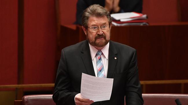 Senator Derryn Hinch has named and shamed one of Victoria’s worst sex offenders. Picture: AAP/Mick Tsikas