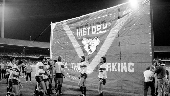 Brisbane Bears v North Melbourne in 1987.