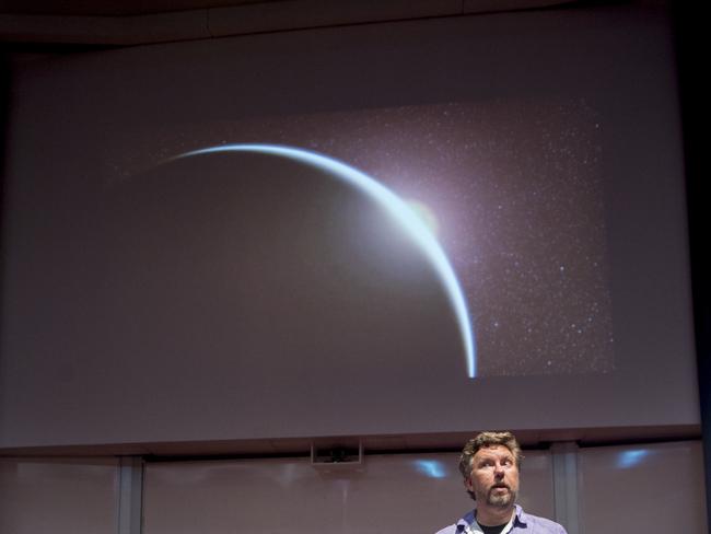 University of Southern Queensland Adjunct Professor Stephen Kane addressed the audience at a USQ Winter Festival of Astronomy in Toowoomba. Picture: Don Hildred