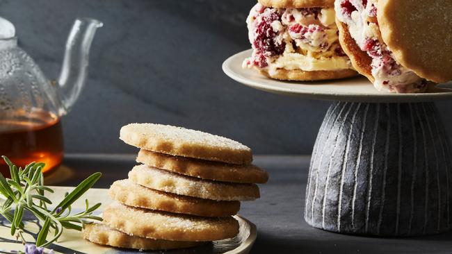 Lavender sugar biscuits. Picture: Guy Bailey