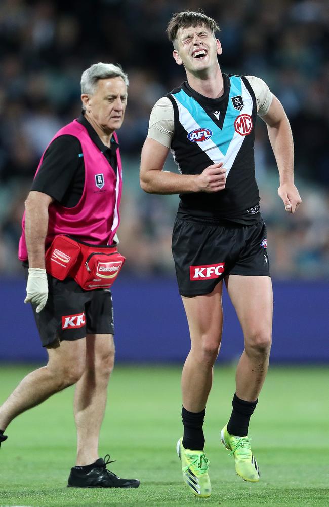 Zak Butters has fallen victim to the dreaded syndesmosis. Picture: AFL Photos/Getty Images