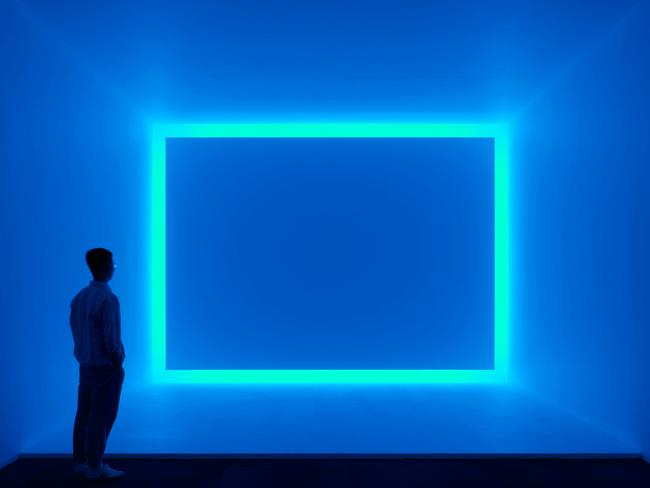 ACMI Light: Works from Tate’s Collection exhibition. Raemar, Blue, 1969, James Turrell. Picture: Chen Hao