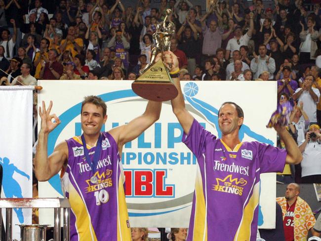 Brian Goorjian (R) steered the Kings to three championships in the early 2000s.