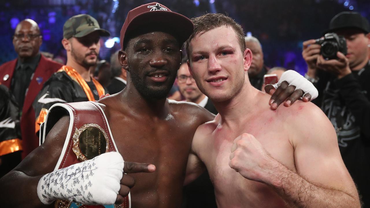 The fight between Jeff Horn and Terence Crawford to decide the WBO Welterweight title at the MGM Grand in Las Vegas, Nevada. Pic Peter Wallis