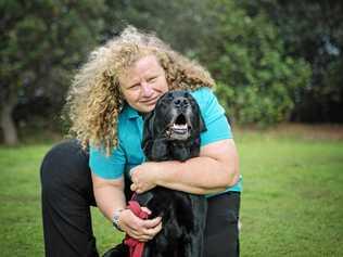 Kyra Ensbey and her dog Chilli from Bright Bessy dog training. Picture: Rachel Vercoe