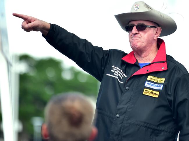 HATE THE HATERS: bout 180 people turned up to protest the Mosque in Maroochydore. CEO of Restore Australia, Mike Holt.   Photo: John McCutcheon / Sunshine Coast Daily