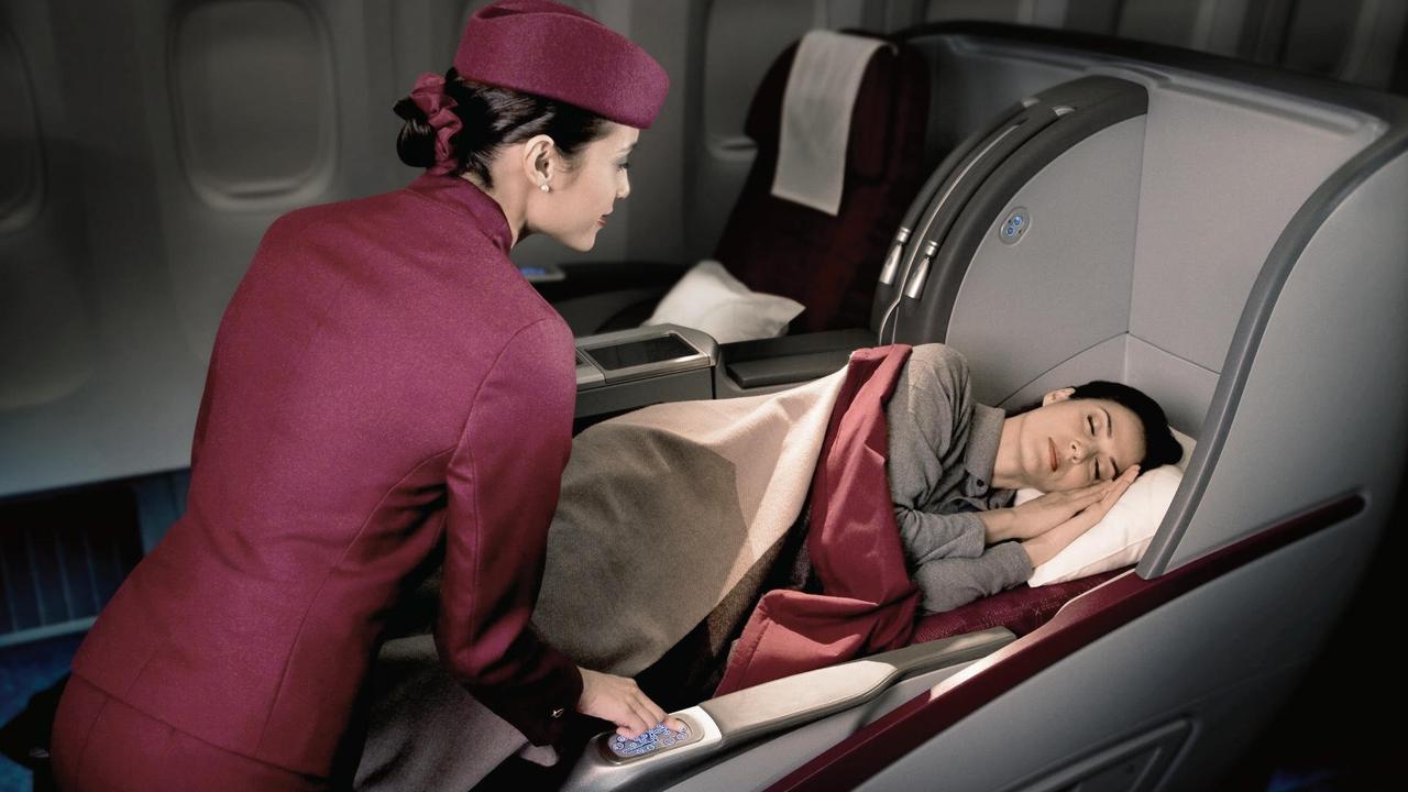 Qatar Airways’ business class on some of the 777 aircraft planned to operate new routes for Virgin Australia.