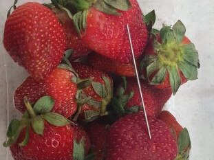 A possible strawberry contamination incident.