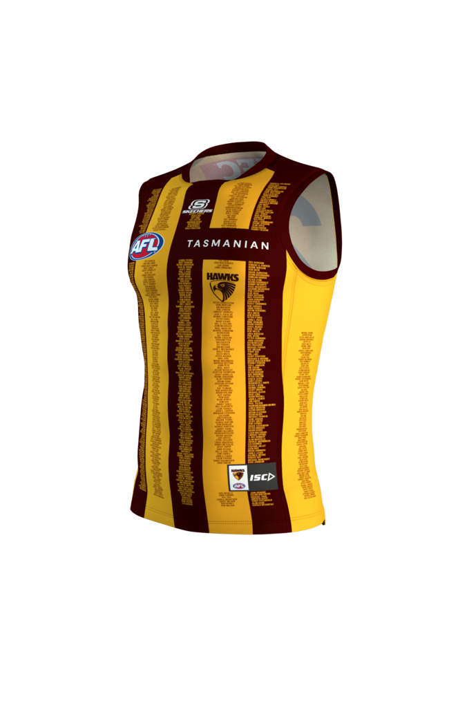 How the Hawthorn jumper will look in round 22.