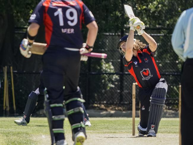 VSDCA: Jake Martin batting for Malvern. Picture: Valeriu Campan