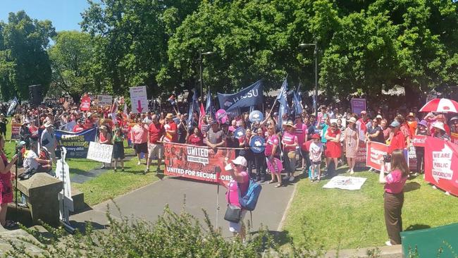 Public sector strikes in Hobart 2022