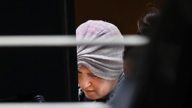 Malka Leifer is taken from the North Melbourne Police Station into a police van after her video link court case. Former Principal of a Jewish Girls School in Melbourne, Malka Leifer, who fled to Israel and has been returned to Melbourne to face sexual abuse charges in 2021. Picture: David Crosling