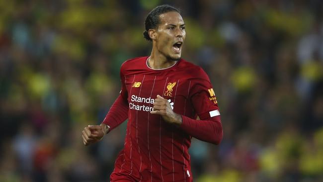 Getting past Virgil van Dijk is no easy task. Photo: AP Photo/Dave Thompson